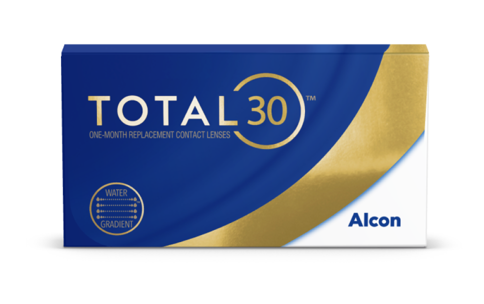 Total30 monthly contact lenses product box by Alcon